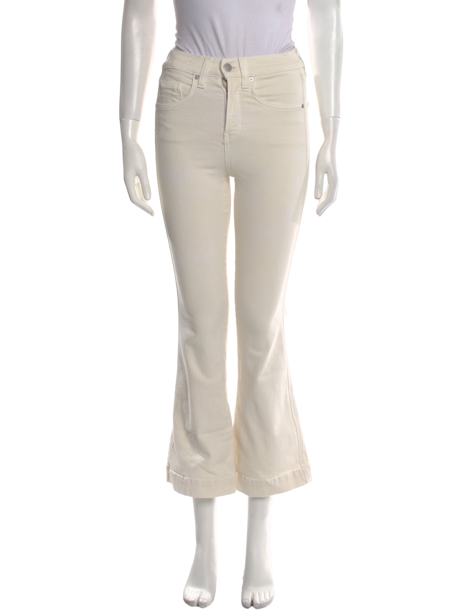 Veronica Beard Mid-Rise Wide Leg Jeans