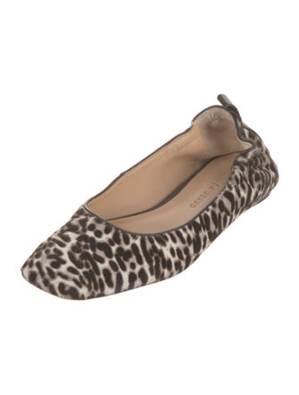 Veronica Beard Ponyhair Animal Print Ballet Flats