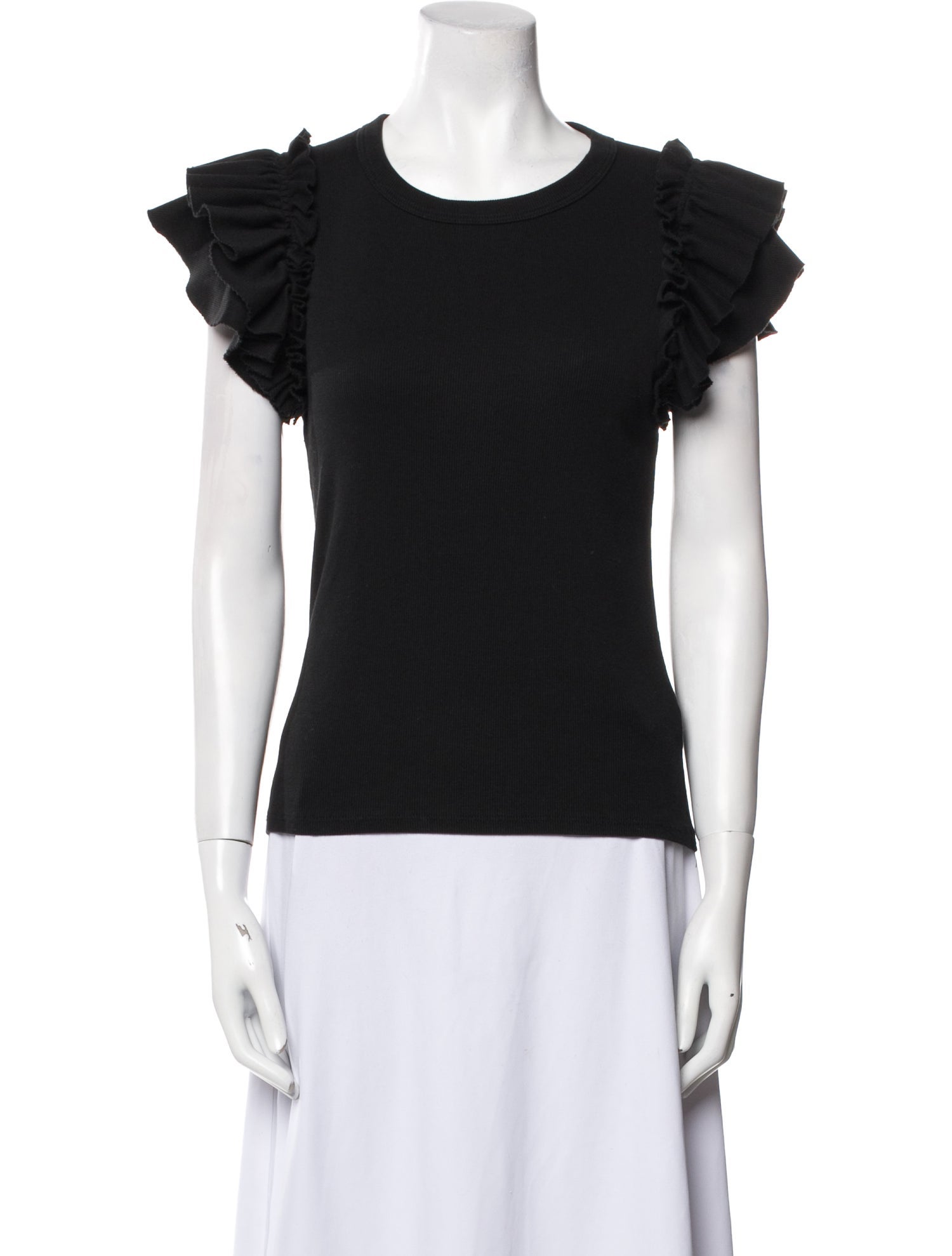 Veronica Beard Crew Neck Short Sleeve Top