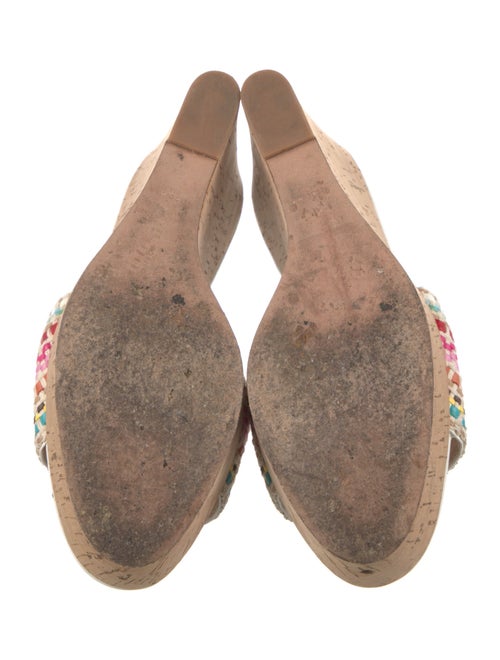 Veronica Beard Leather Patterned Slides