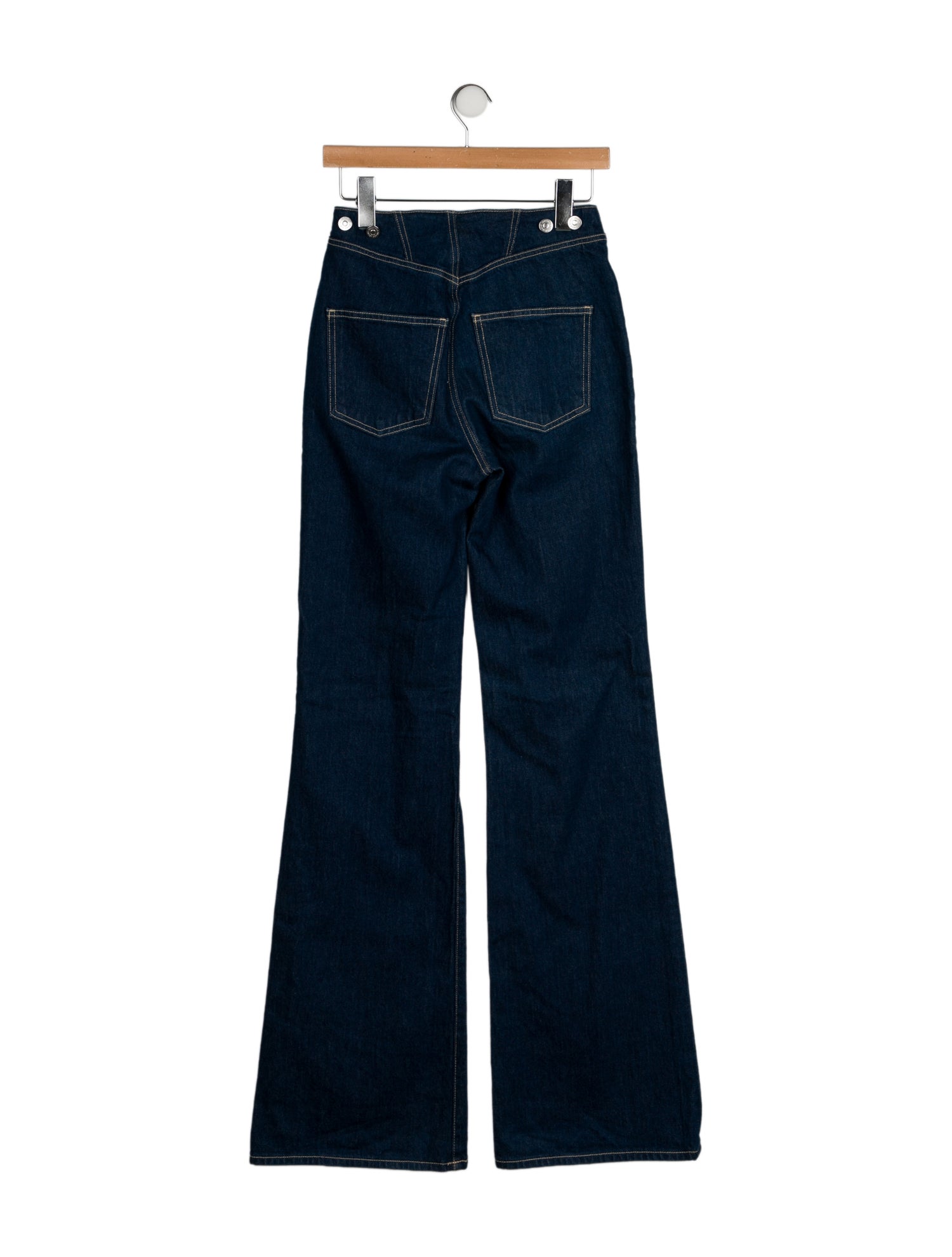 Veronica Beard High-Rise Wide Leg Jeans