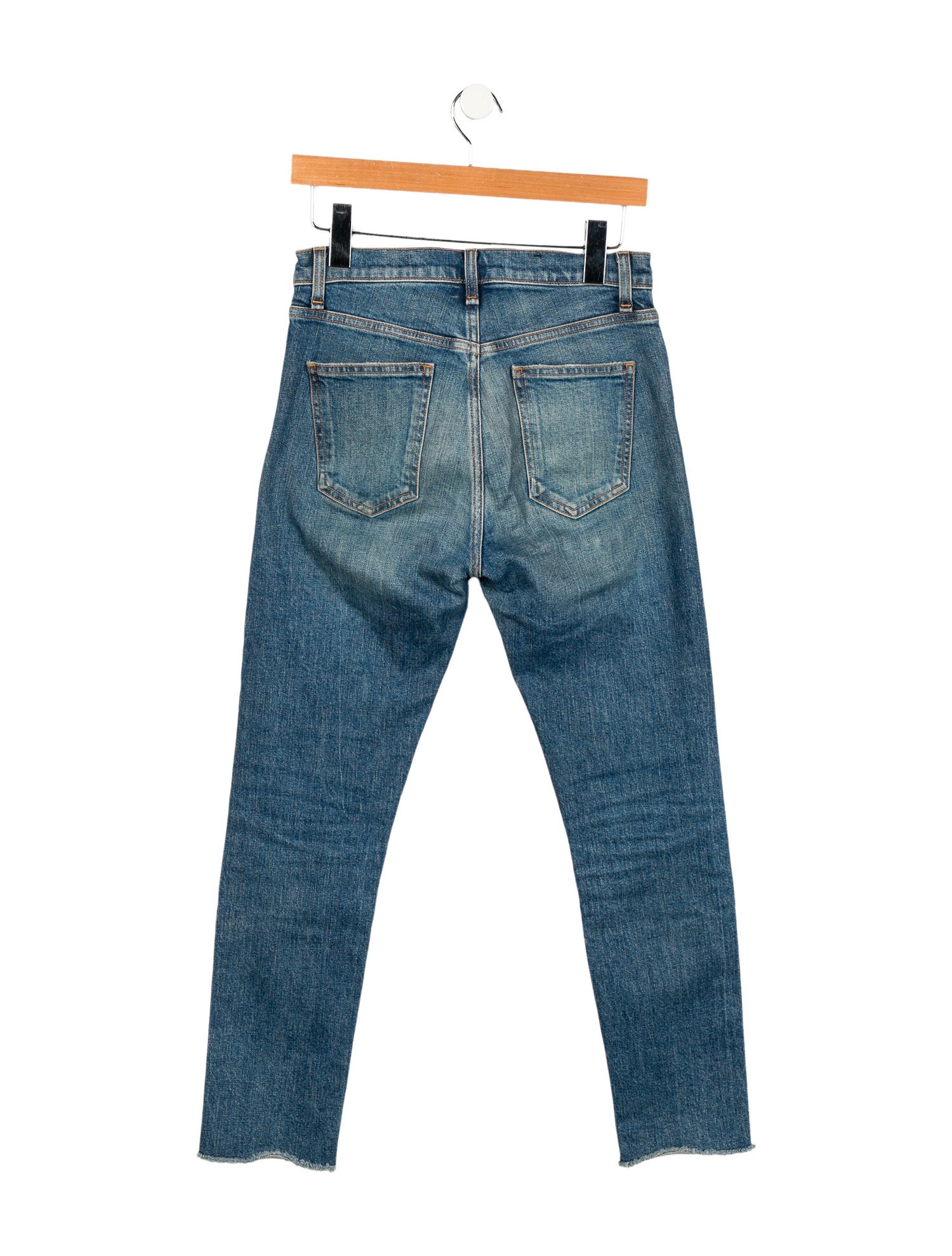 Veronica Beard High-Rise Straight Leg Jeans