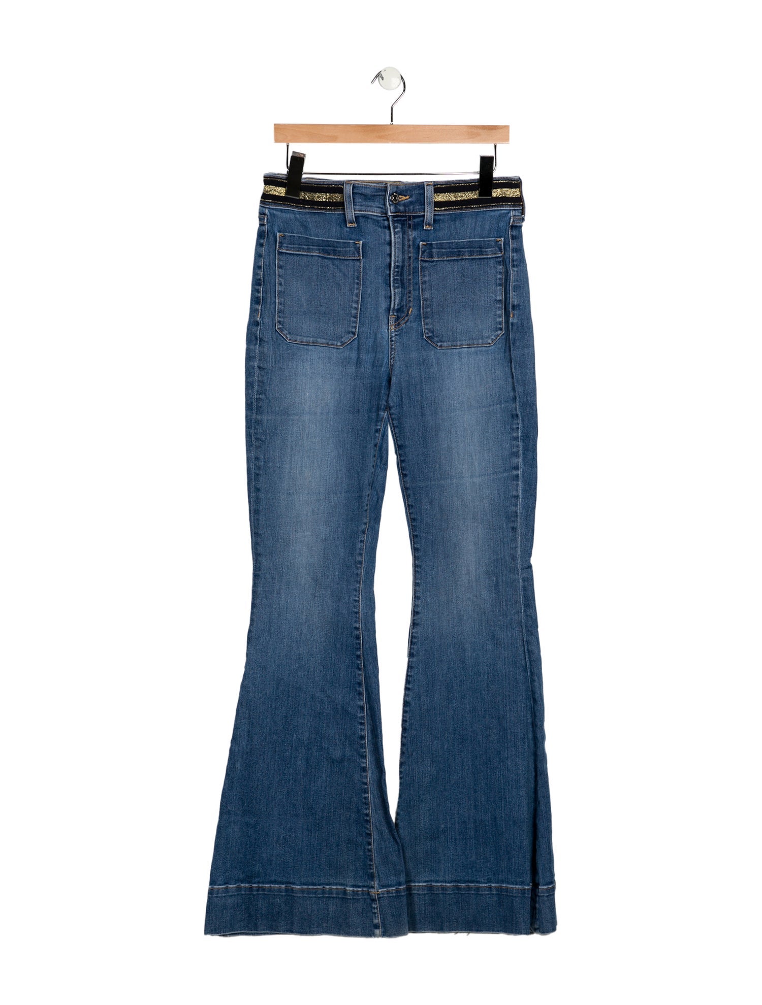 Veronica Beard High-Rise Wide Leg Jeans