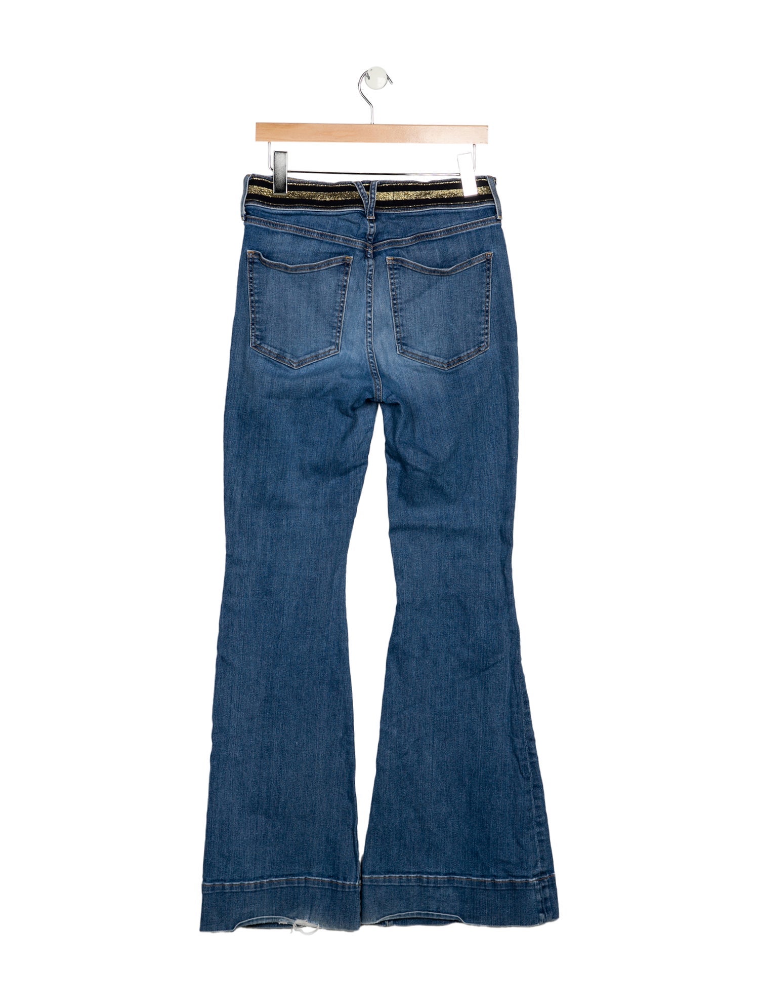 Veronica Beard High-Rise Wide Leg Jeans