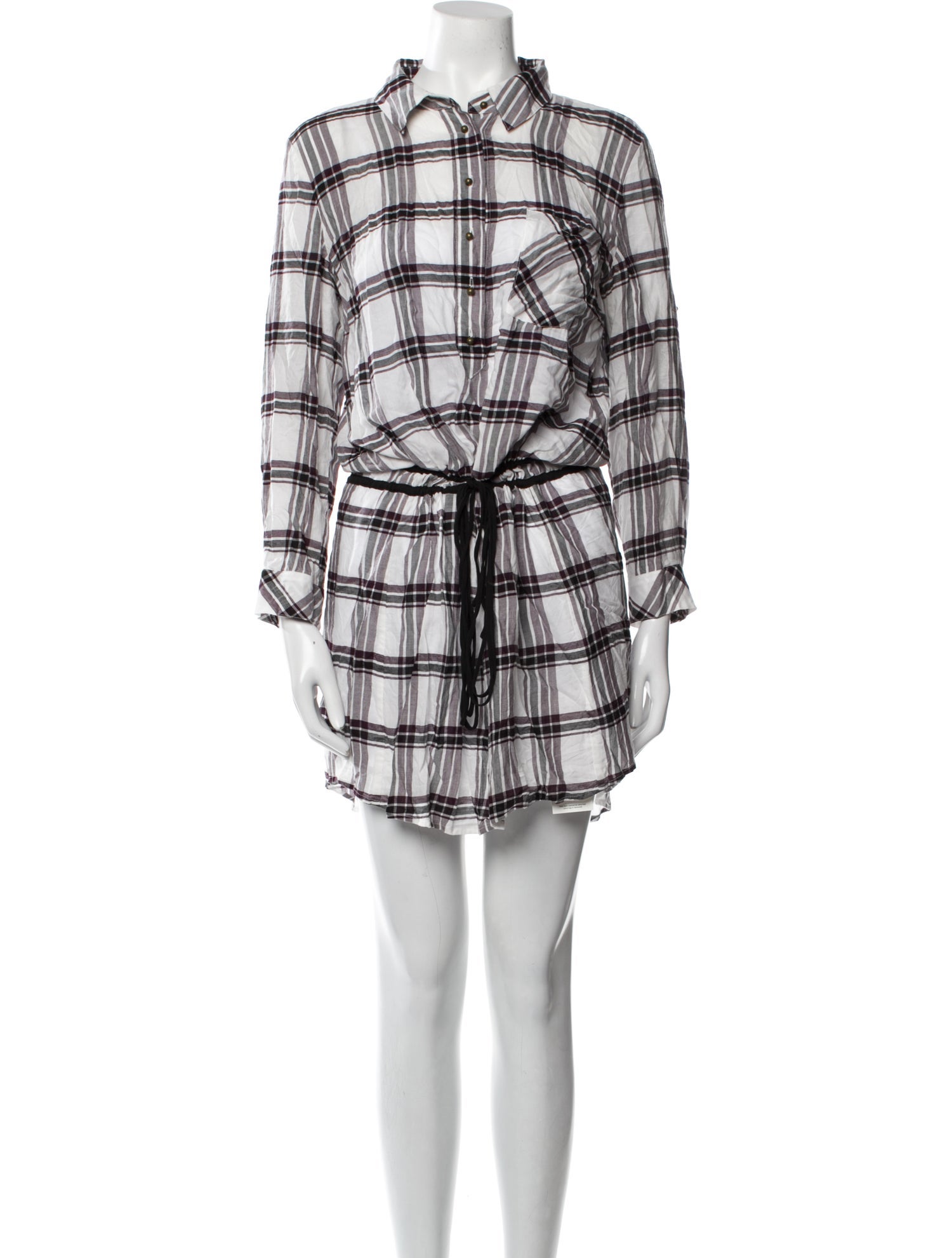 Veronica Beard Plaid Print Mini Dress