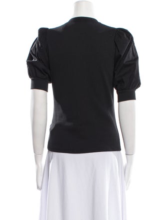Veronica Beard V-Neck Short Sleeve Polo