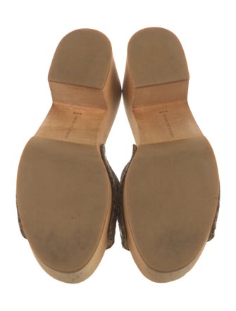 Veronica Beard Houndstooth Print Studded Accents Slides