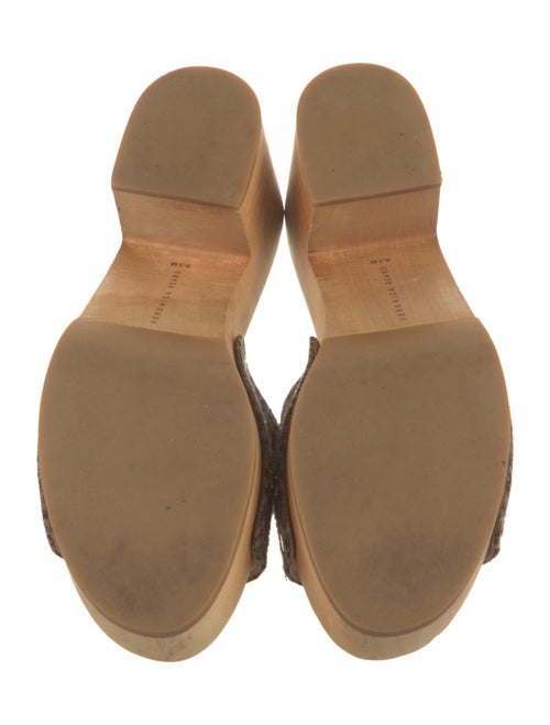 Veronica Beard Houndstooth Print Studded Accents Slides