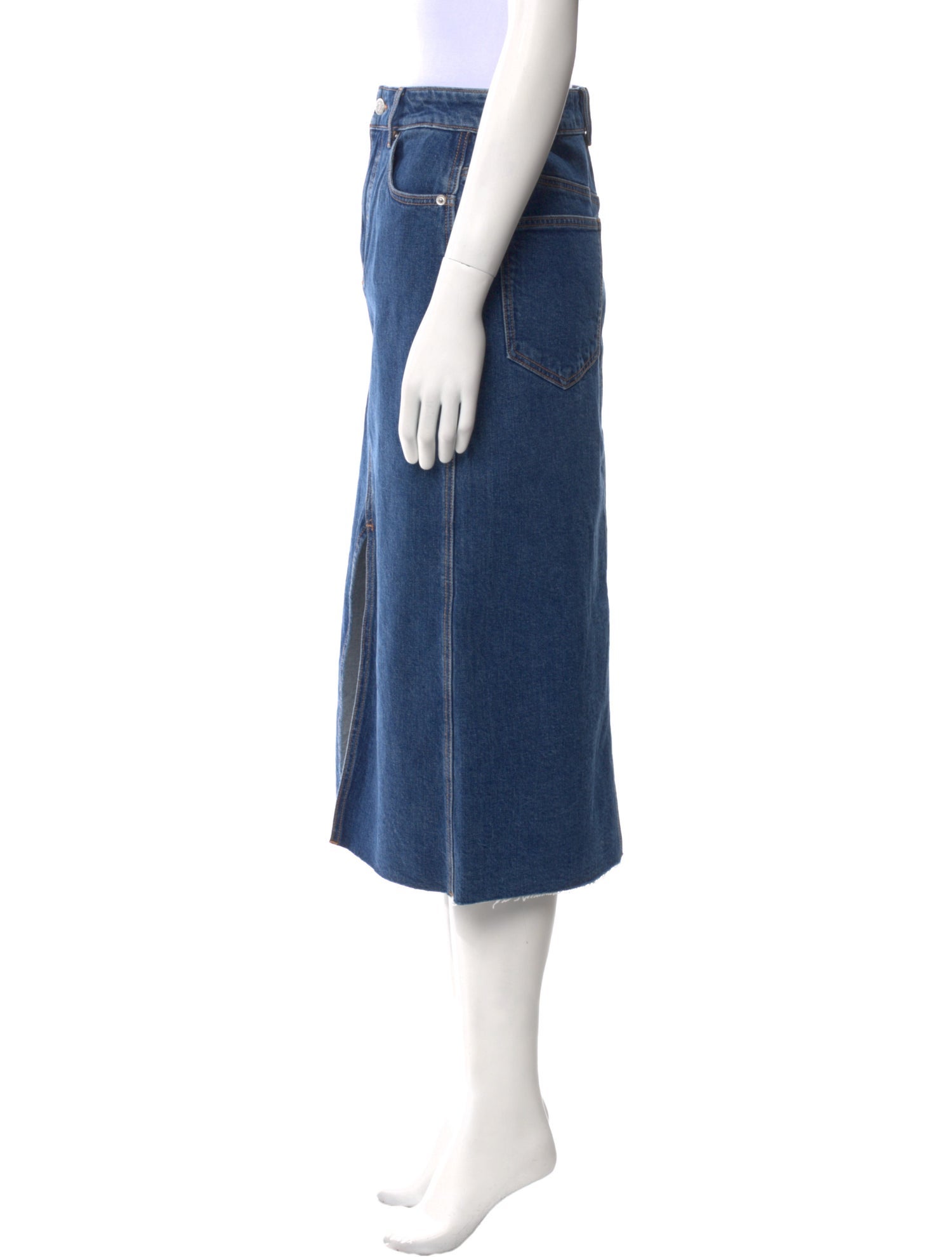 Veronica Beard Raw-Edge Trim Knee-Length Skirt w/ Tags