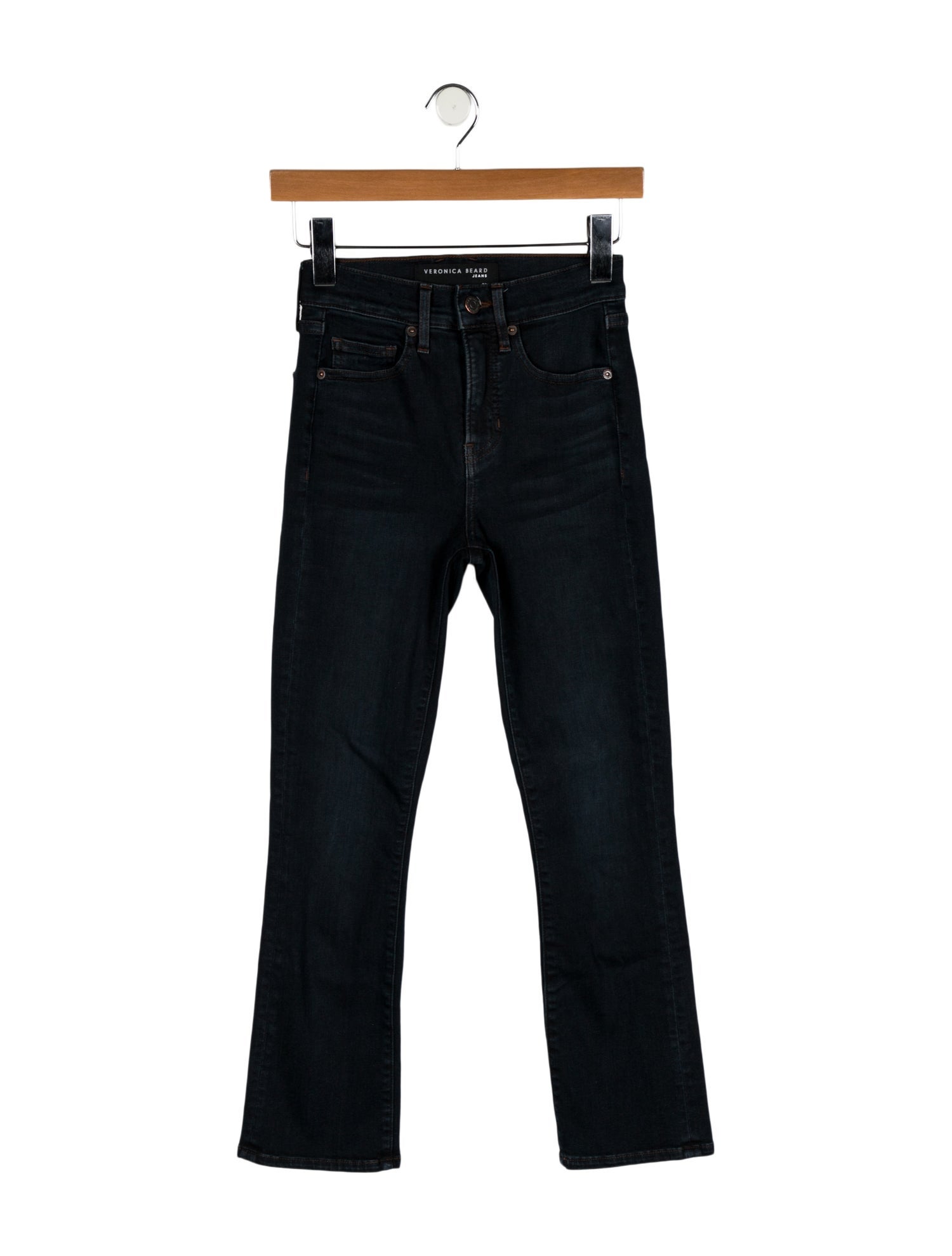 Veronica Beard Mid-Rise Straight Leg Jeans