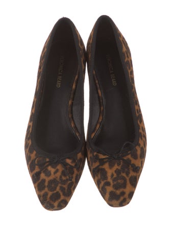 Veronica Beard Suede Animal Print Pumps