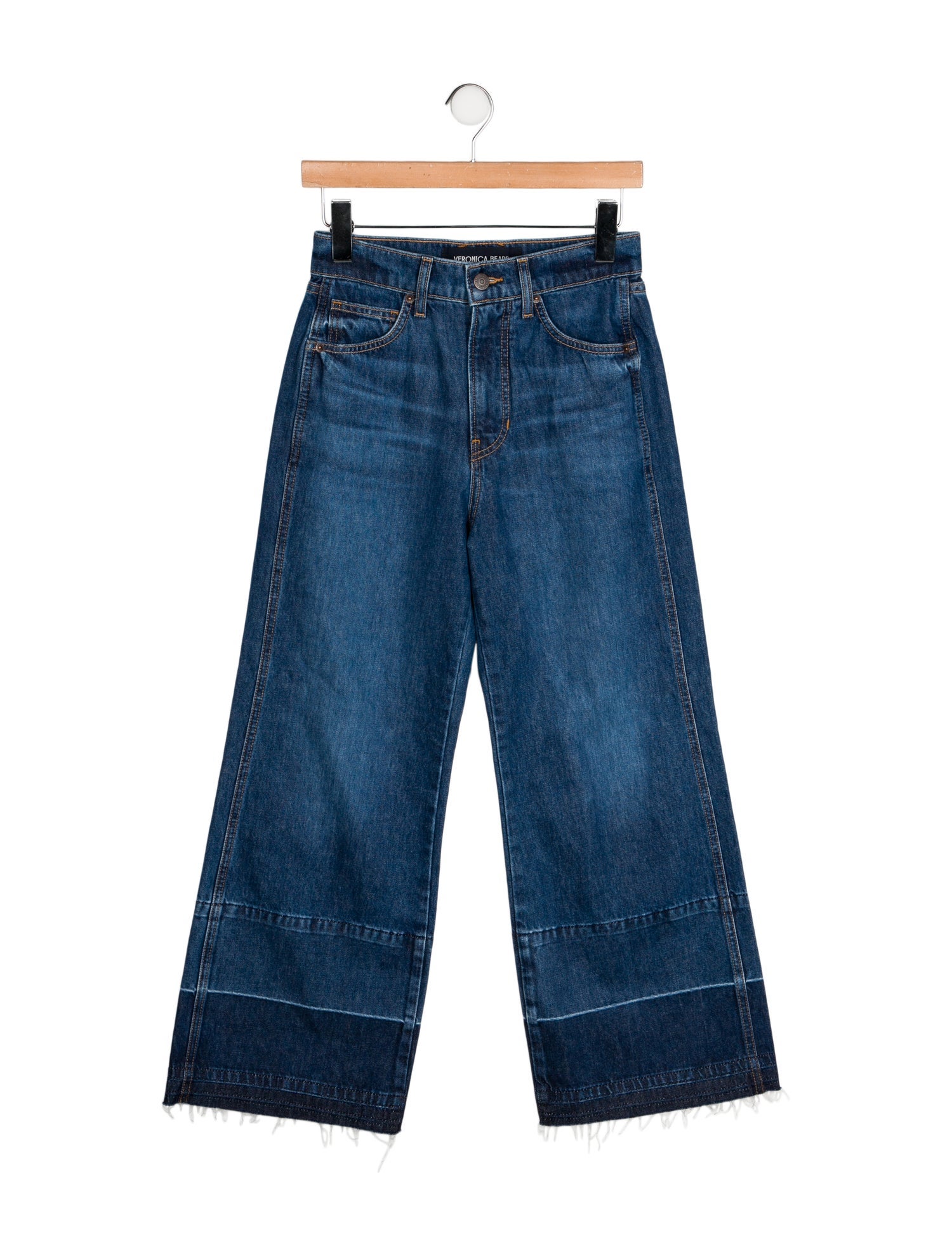 Veronica Beard High-Rise Wide Leg Jeans