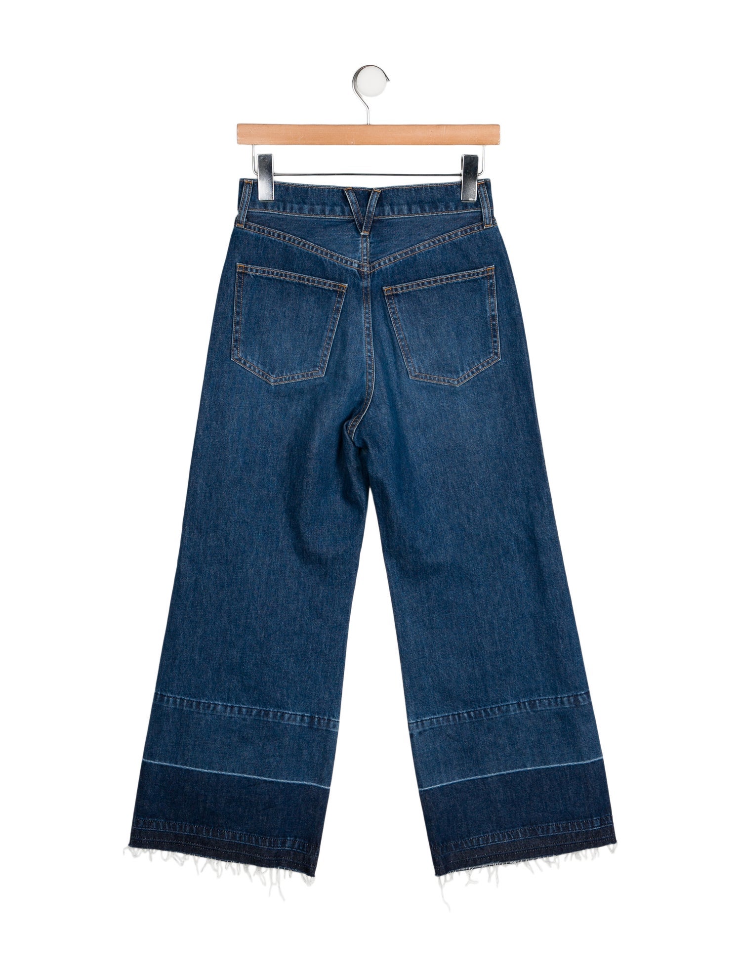 Veronica Beard High-Rise Wide Leg Jeans