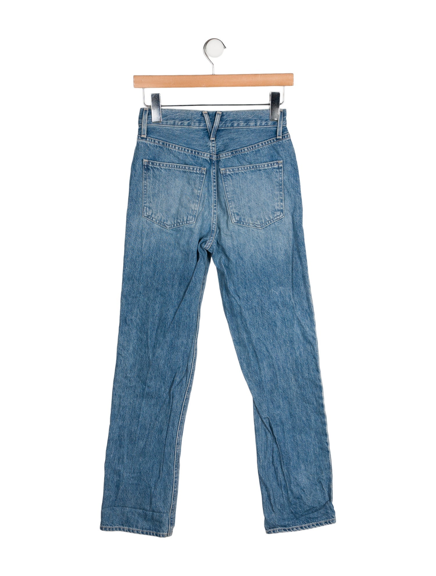 Veronica Beard High-Rise Straight Leg Jeans
