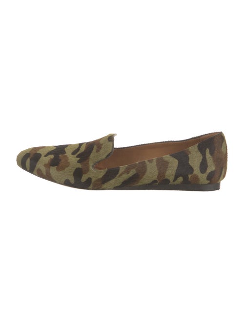 Veronica Beard Ponyhair Printed Loafers