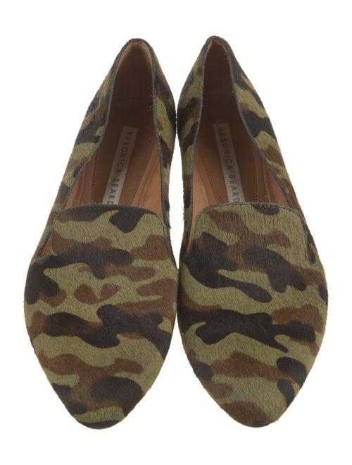Veronica Beard Ponyhair Printed Loafers