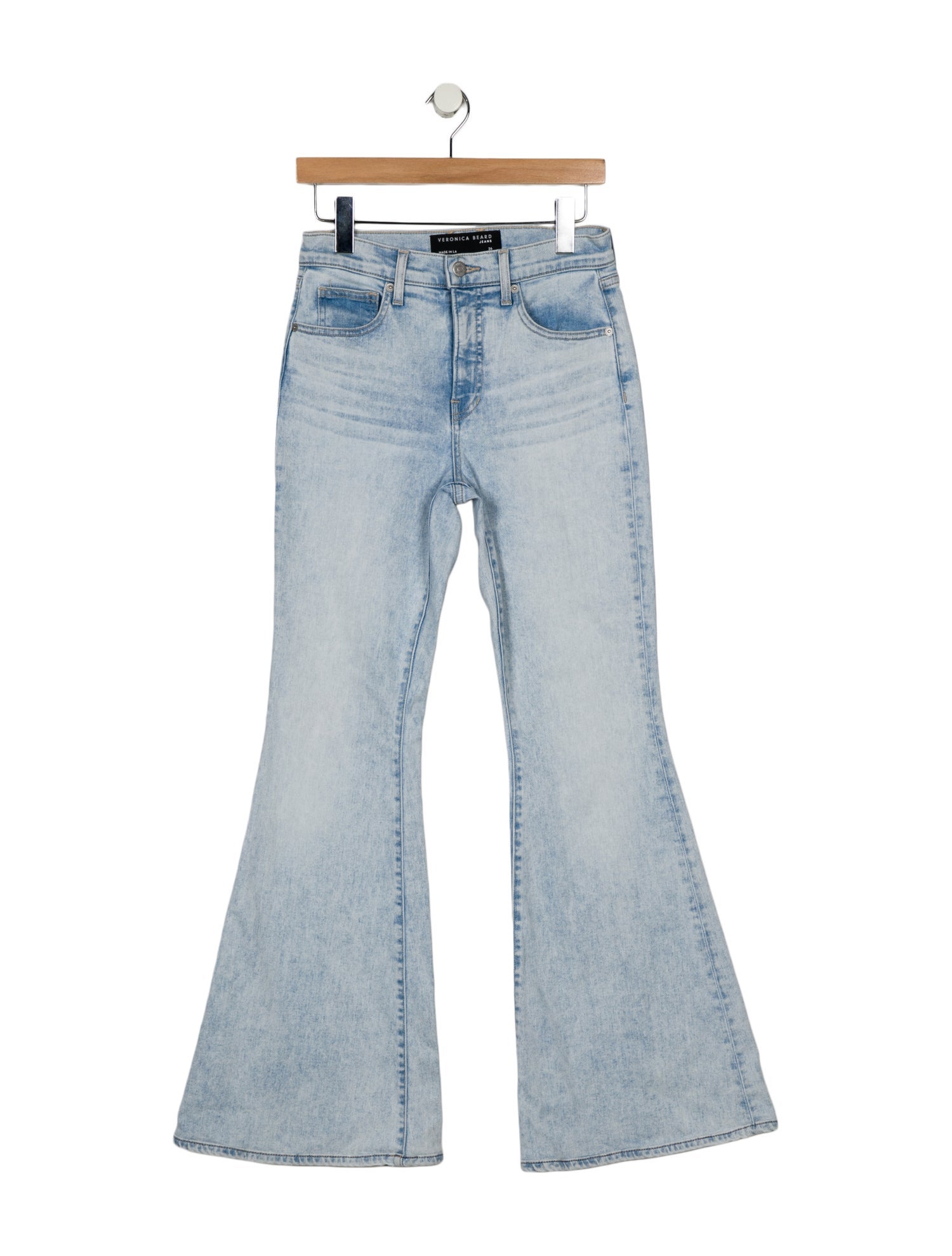 Veronica Beard High-Rise Wide Leg Jeans
