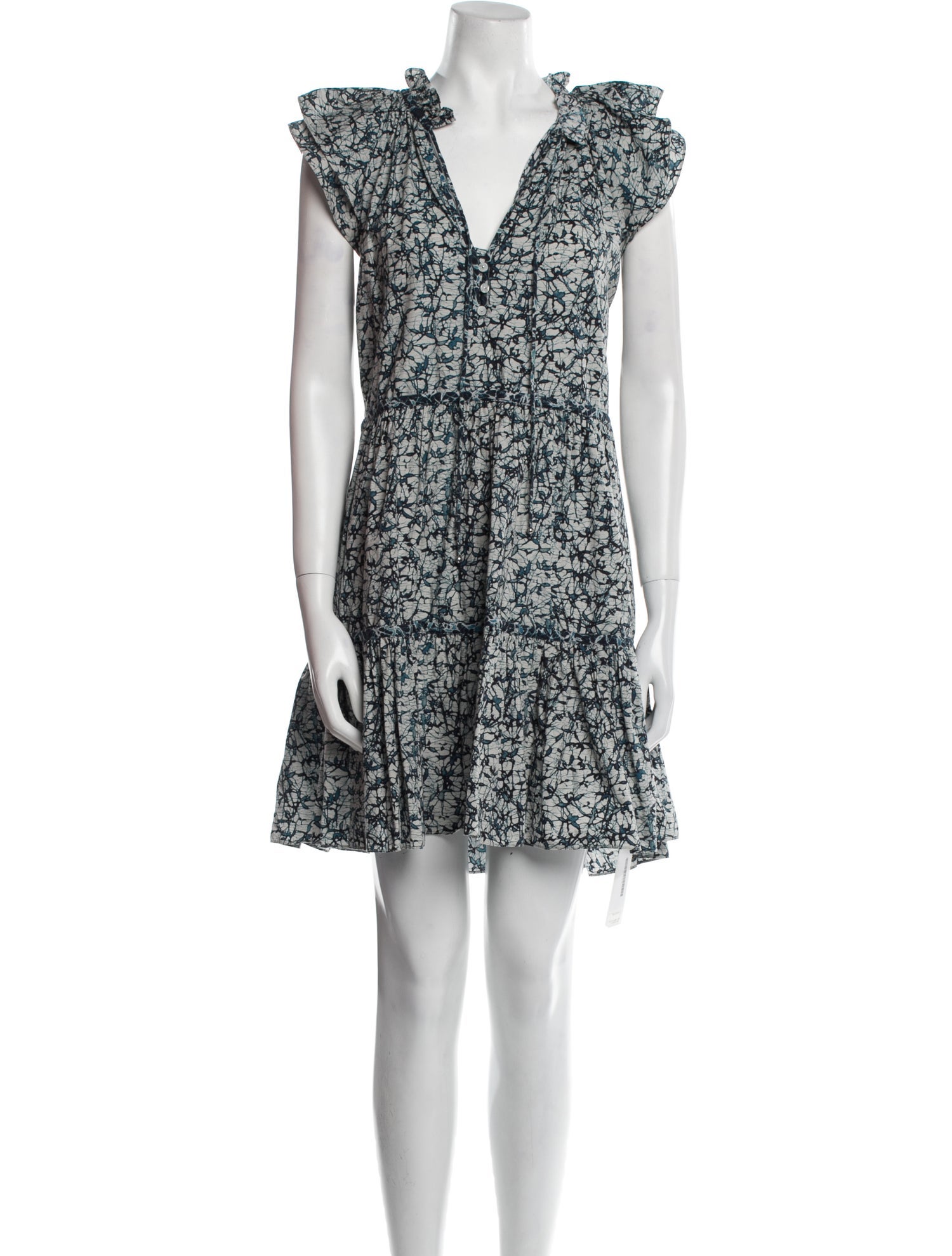 Veronica Beard Floral Print Mini Dress