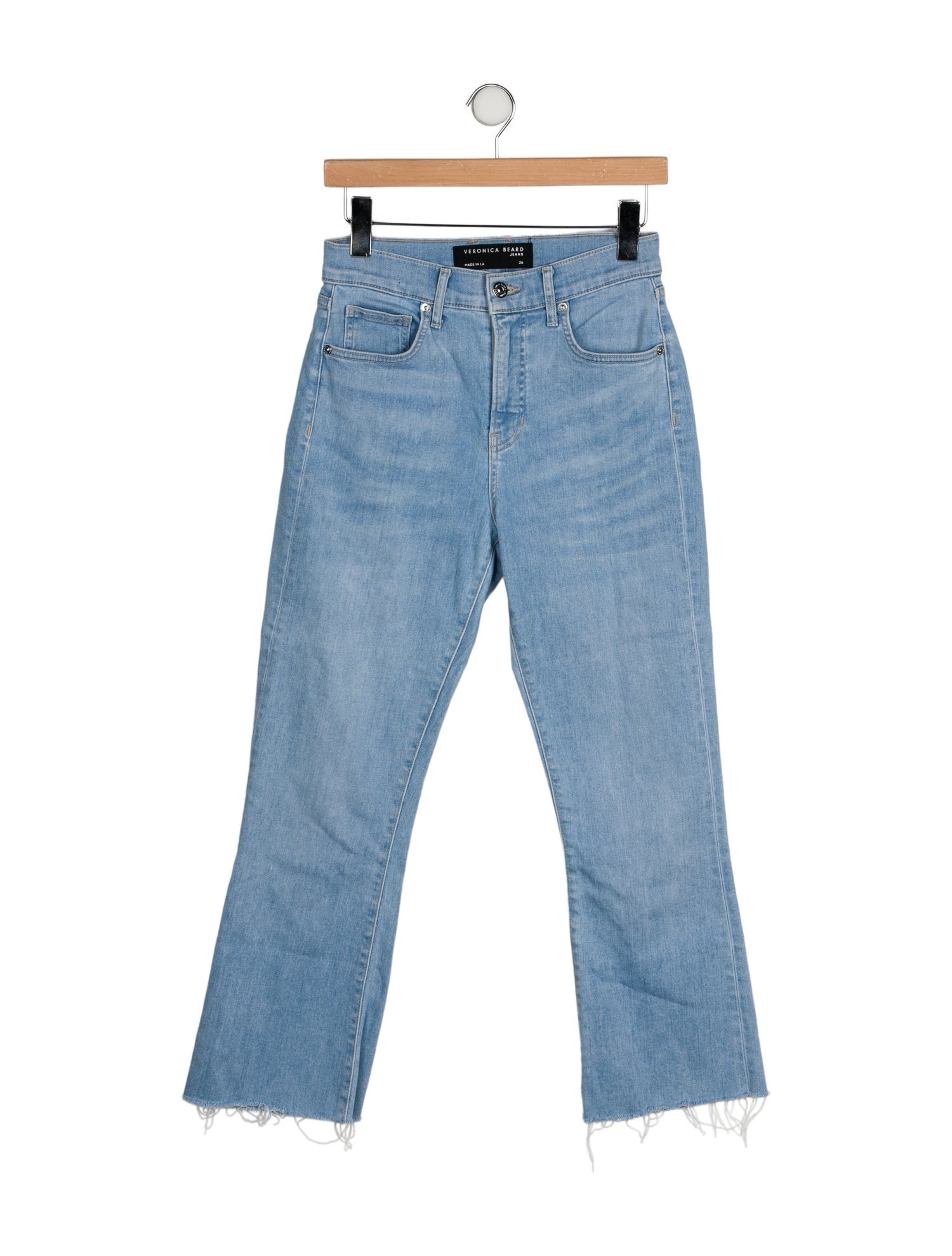 Veronica Beard Mid-Rise Straight Leg Jeans