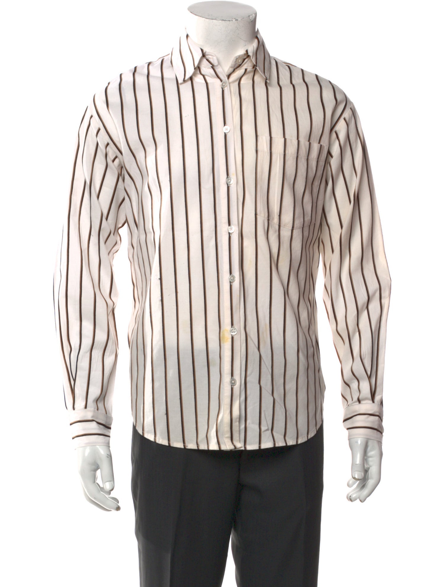 Veronica Beard Striped Long Sleeve Shirt