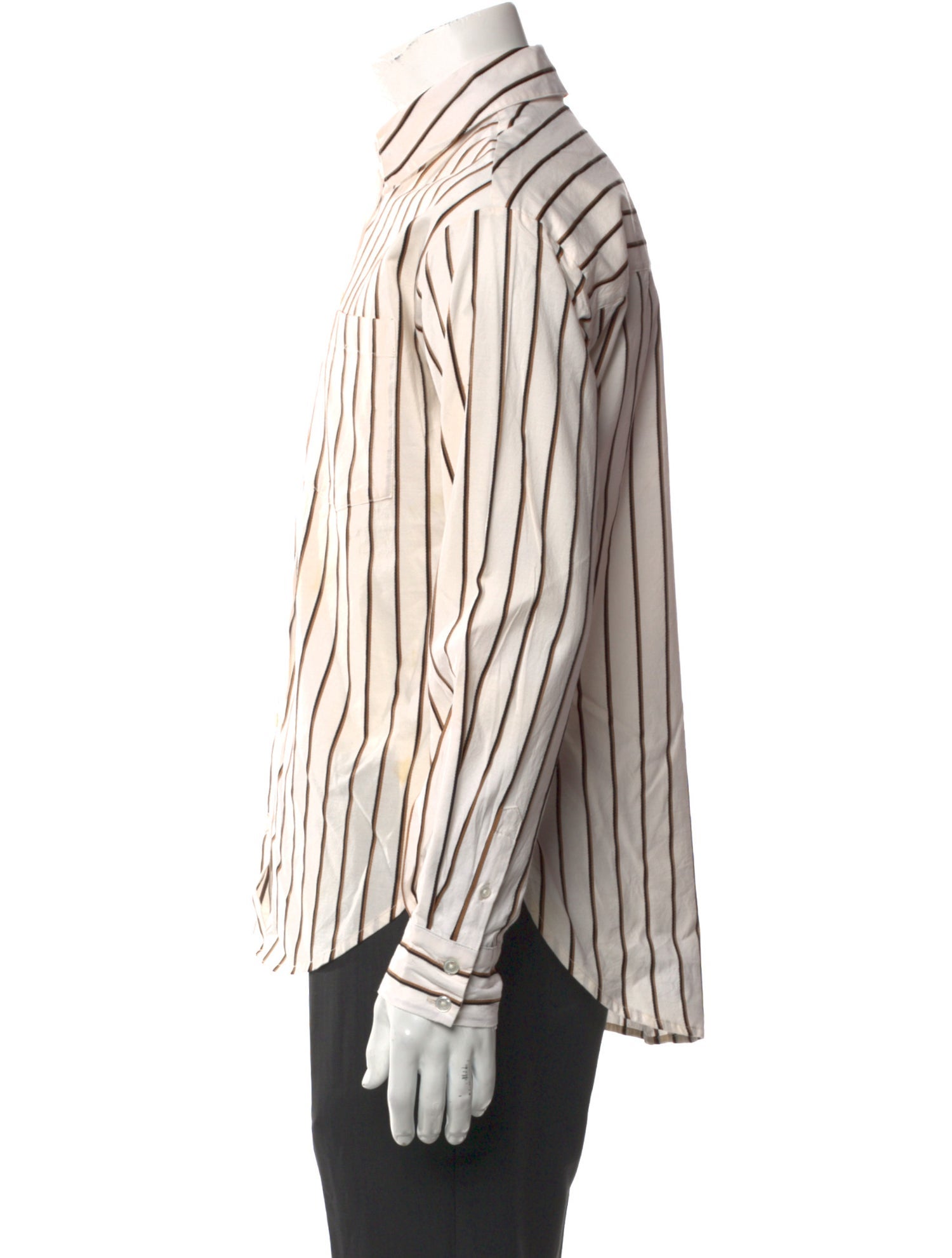 Veronica Beard Striped Long Sleeve Shirt