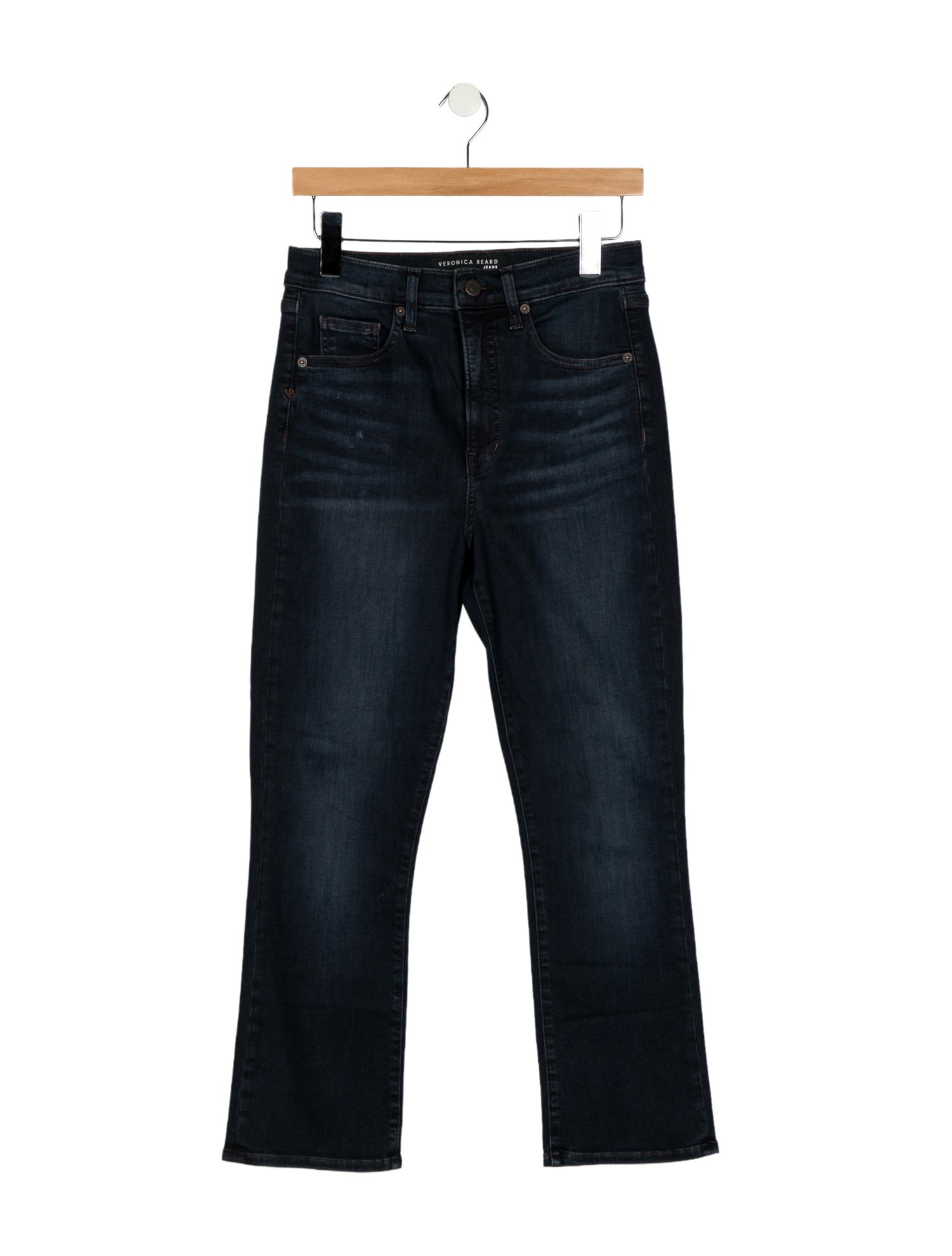 Veronica Beard High-Rise Straight Leg Jeans