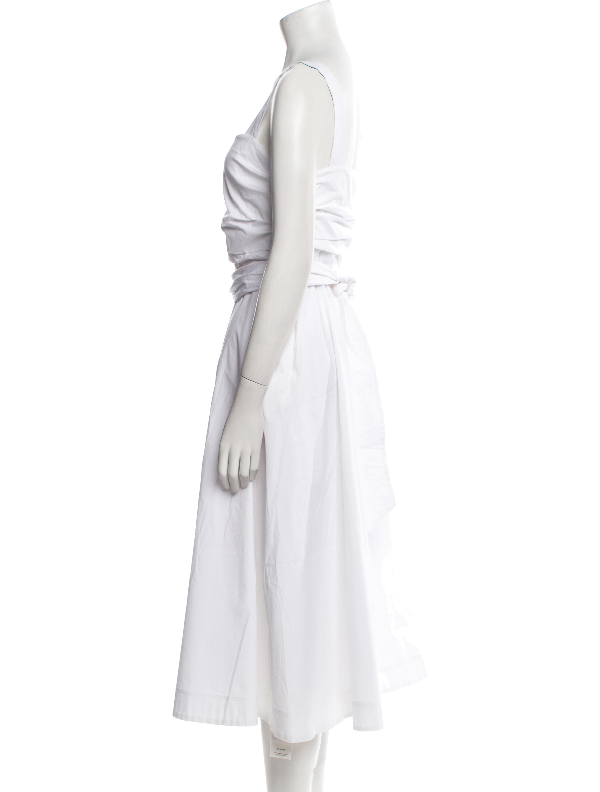 Veronica Beard Square Neckline Midi Length Dress