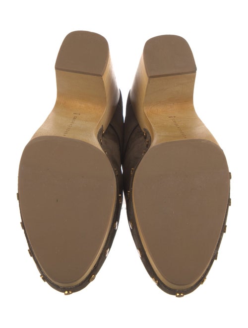 Veronica Beard Suede Studded Accents Mules