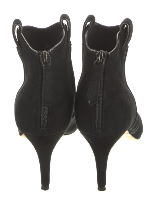 Veronica Beard Suede Leather Trim Embellishment Western Boots