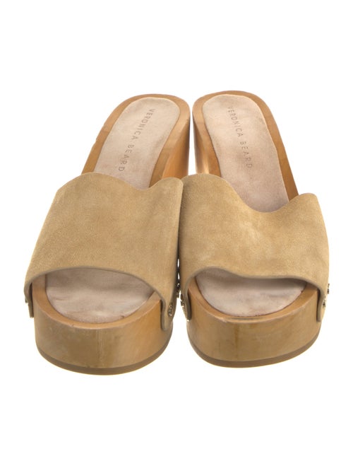 Veronica Beard Suede Studded Accents Slides