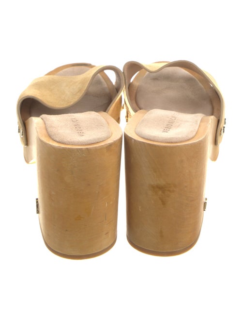 Veronica Beard Suede Studded Accents Slides