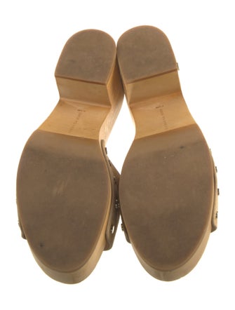 Veronica Beard Suede Studded Accents Slides