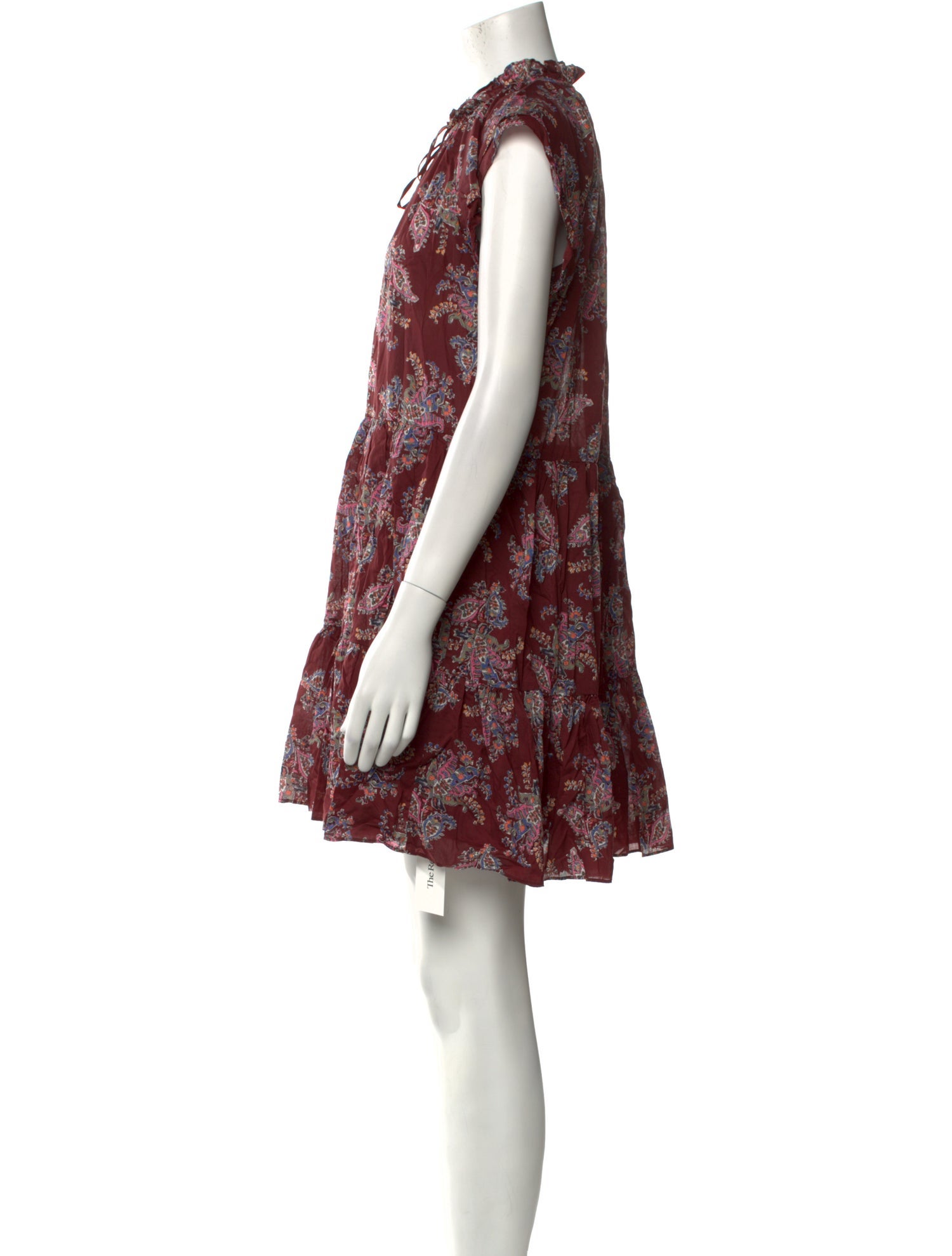 MISA Los Angeles Floral Print Mini Dress - Neutrals Dresses