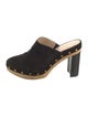 Veronica Beard Suede Studded Accents Mules
