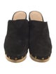 Veronica Beard Suede Studded Accents Mules