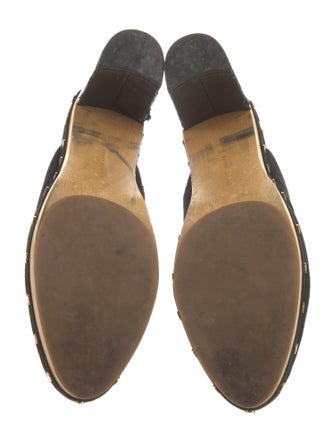 Veronica Beard Suede Studded Accents Mules