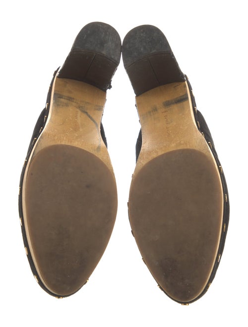 Veronica Beard Suede Studded Accents Mules