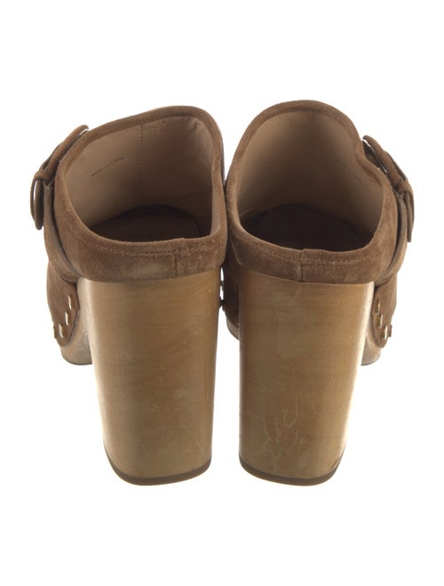 Veronica Beard Suede Studded Accents Mules