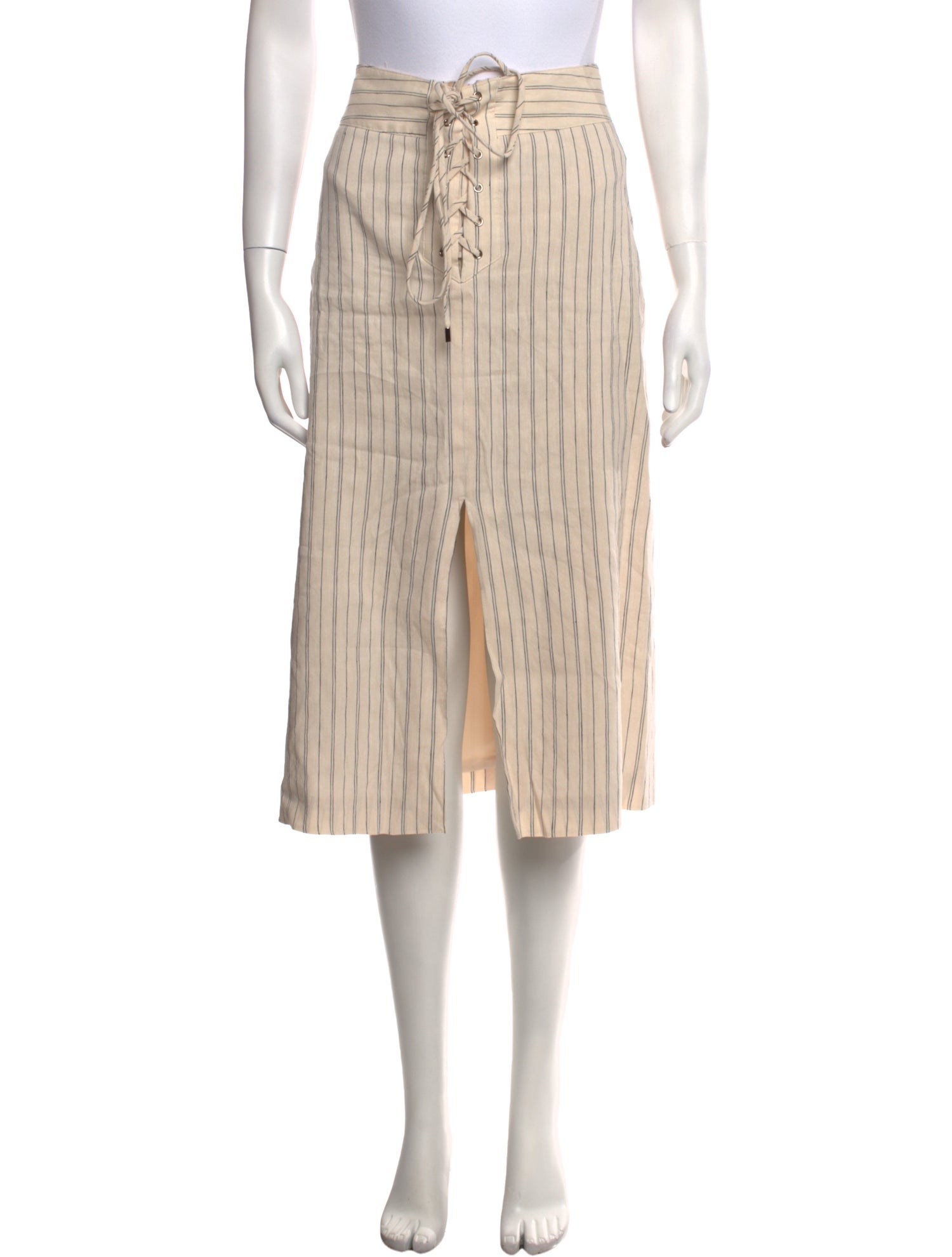 Veronica Beard Striped Knee-Length Skirt