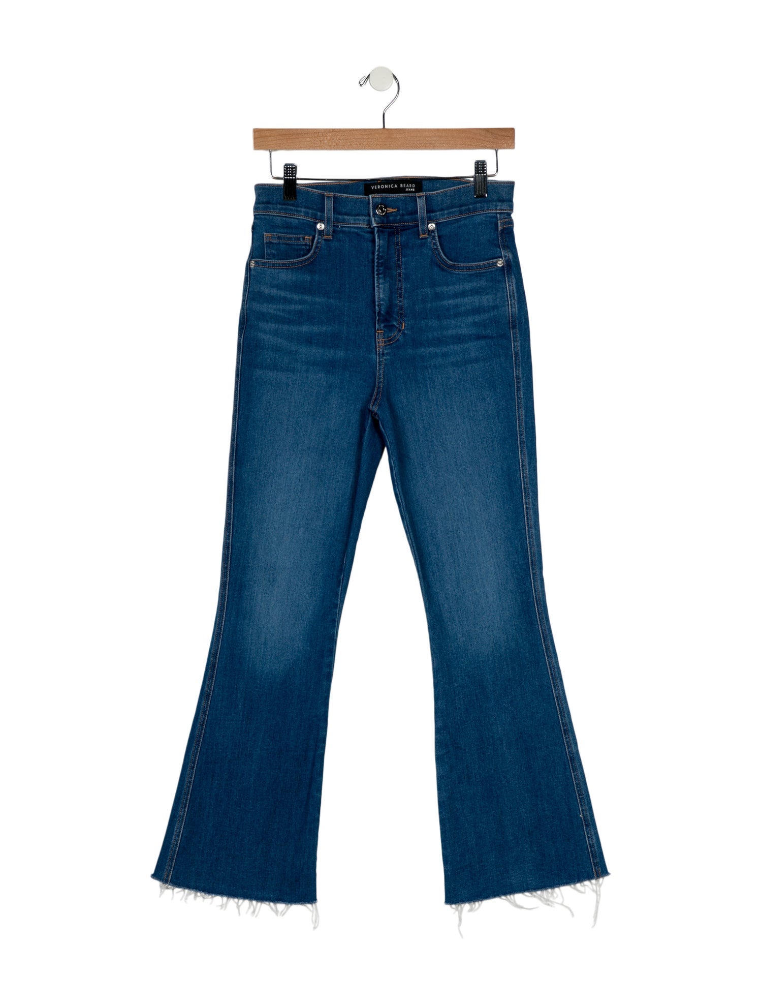 Veronica Beard High-Rise Wide Leg Jeans