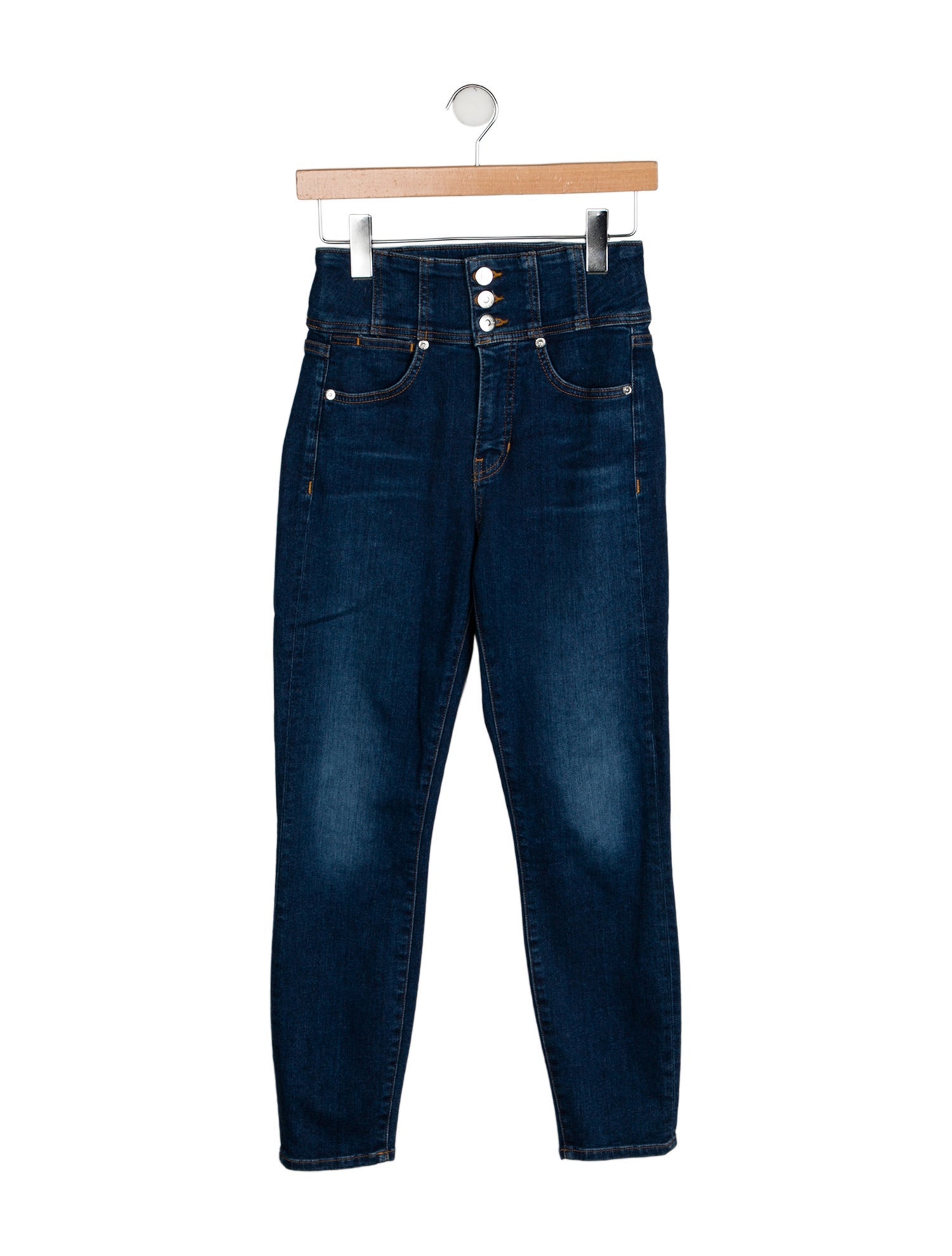 Veronica Beard High-Rise Skinny Leg Jeans