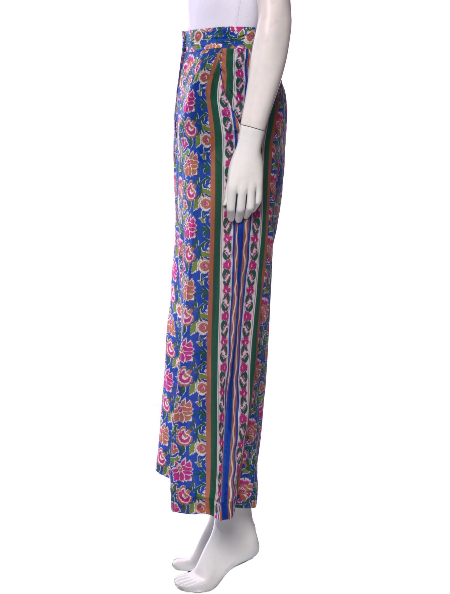Veronica Beard Silk Wide Leg Pants