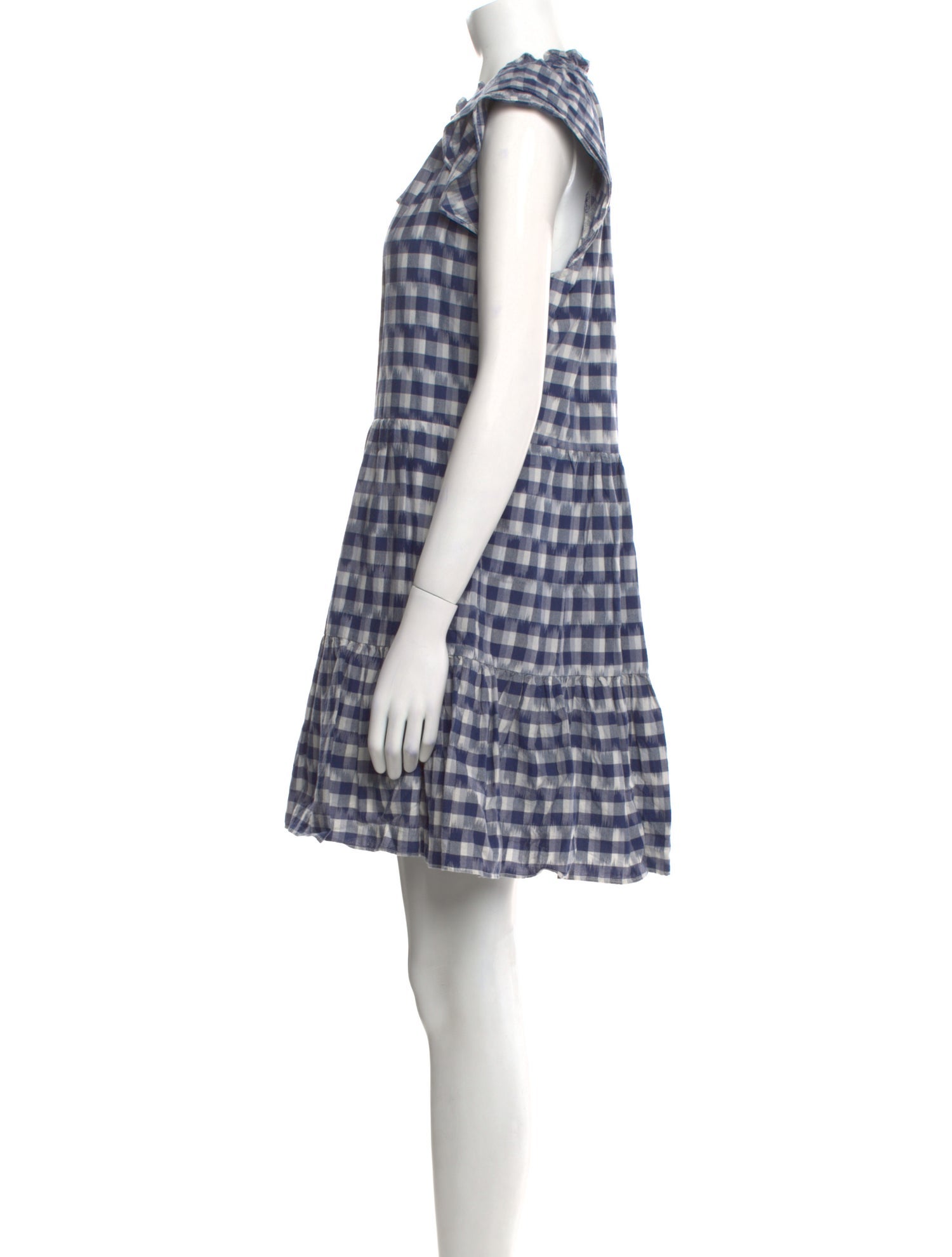 Veronica Beard Plaid Print Mini Dress