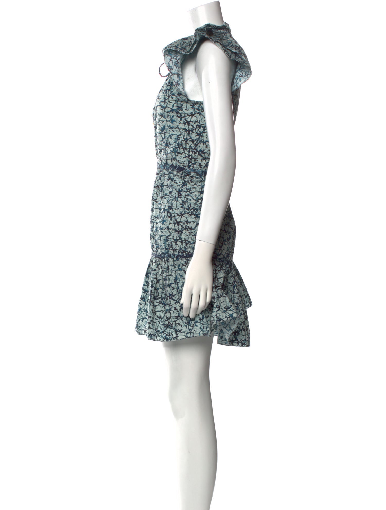 Veronica Beard Floral Print Mini Dress