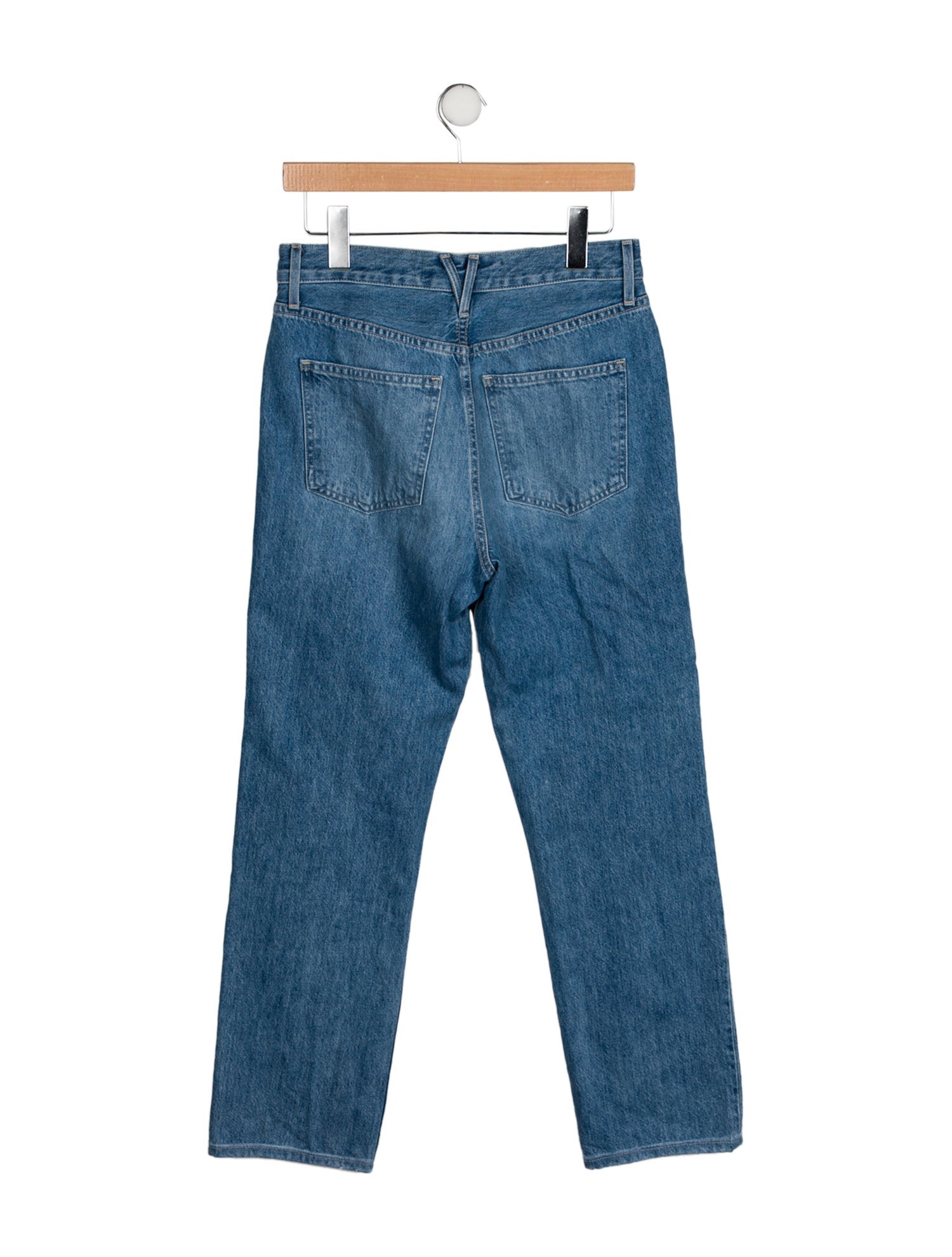 Veronica Beard Mid-Rise Straight Leg Jeans