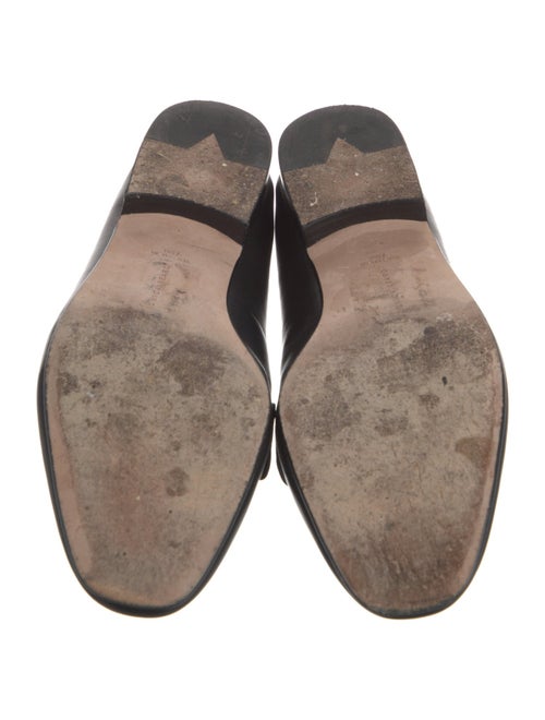 Veronica Beard Leather Chain-Link Accents Loafers