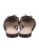 Veronica Beard Leather Bow Accents Mules