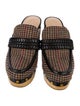 Veronica Beard Wool Studded Accents Mules