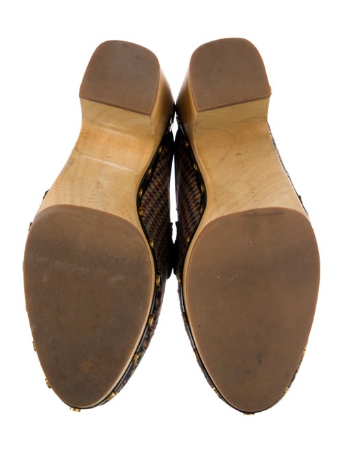 Veronica Beard Wool Studded Accents Mules