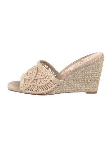 Veronica Beard Sandals Raffia Braided Accents Espadrilles 7